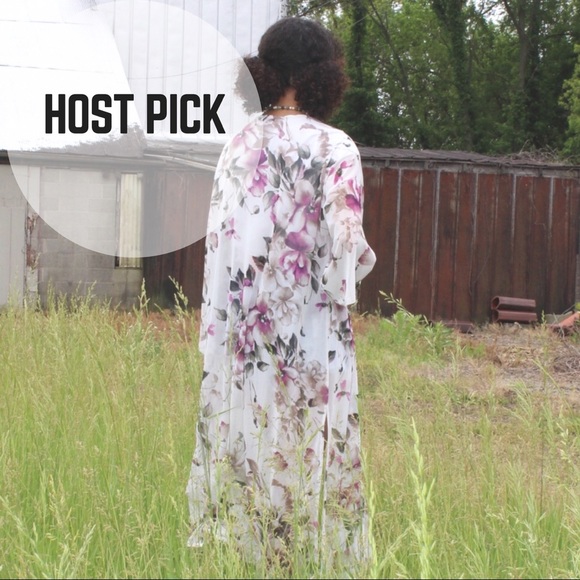 FLORAL DUSTER KIMONO - Picture 2 of 4